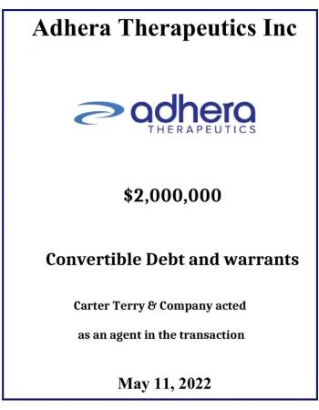 Adhera Therapeutics Inc