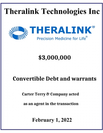 Theralink Technologies Inc